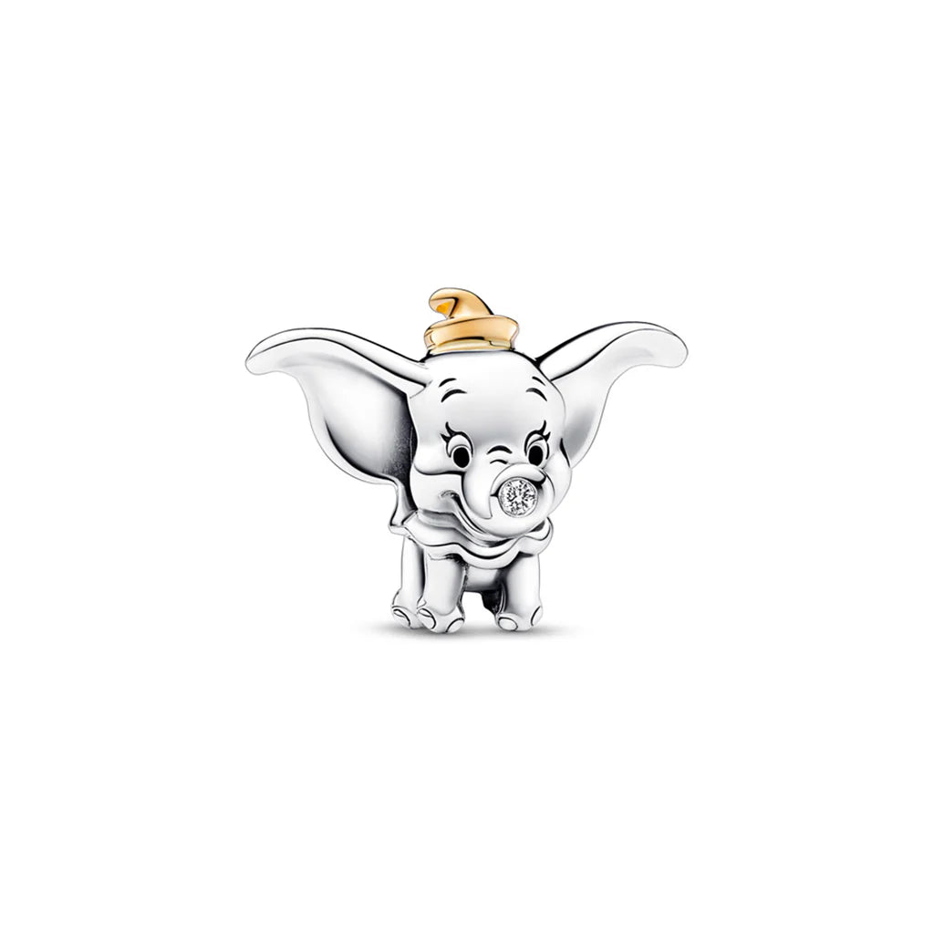 Charm Pandora Pendant Disney 100e anniversaire Dumbo avec diamant de synthèse
