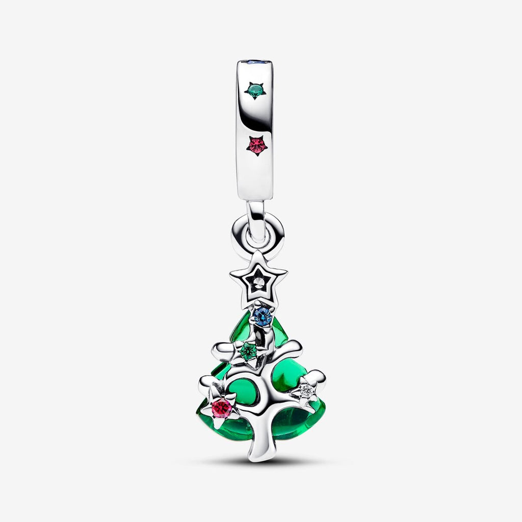 Charm Pendant Sapin de Noël Scintillant