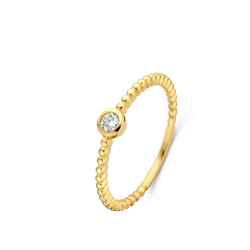 BAGUE OR JAUNE SOLITAIRE DIAMANT ASTORG 1895