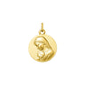MEDAILLE VIERGE A L'ENFANT OR JAUNE 375