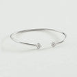 BRACELET AGATHA JONC BELOVED CRISTAL ARGENT