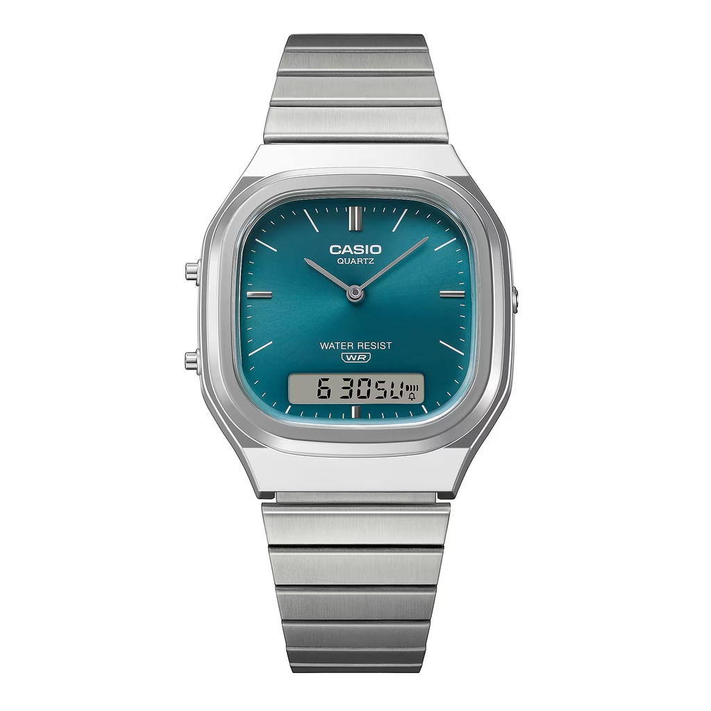 Montre Casio AQ-240E-3A Edgy Collection avec affichage analogique et digital
