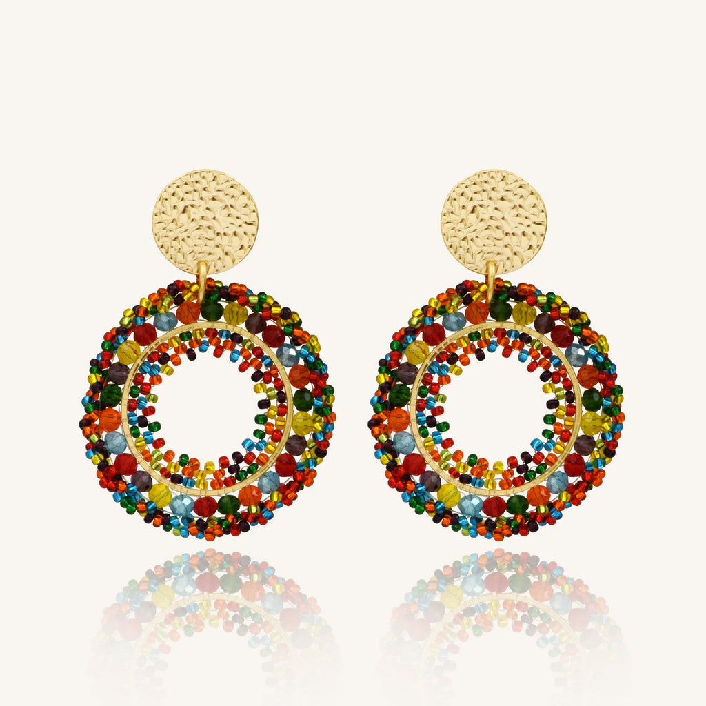 BOUCLES D'OREILLES SANTIBE ATACAMA MULTICOLORE