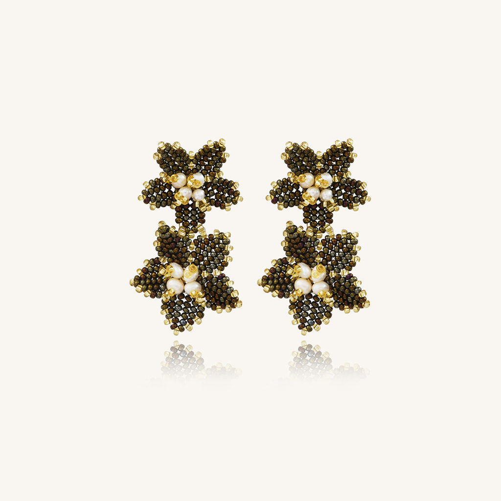 BOUCLES D'OREILLES SANTIBE ANAIS NOISETTE