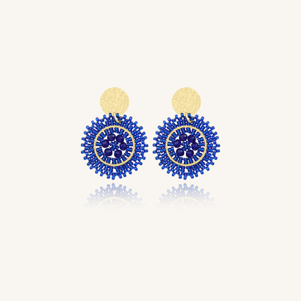 Boucles d'oreilles Baby Espagnola Bleu 
