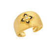 BAGUE MYA-BAY BLACK LOTUS CUFF