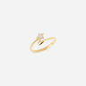 BAGUE ZAG POLARIS ACIER DORE