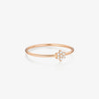 BAGUE GINETTE NY MINI DIAMOND STAR OR ROSE