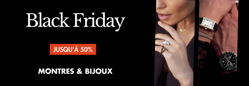 Bannière Black Friday 2025 Montres et bijoux