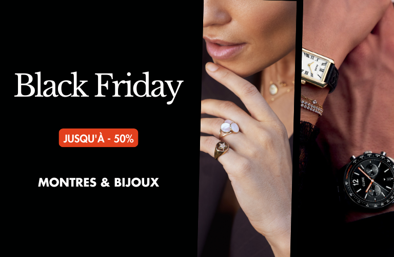 Bannière Black Friday 2025 Montres et bijoux