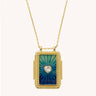 COLLIER MYA BAY BLUE RAINBOW HEART TWICE BOHEME