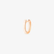 BOUCLE D'OREILLE GINETTE NY MINI SOLO SIMPLE HOOP OR ROSE