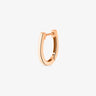 BOUCLES D'OREILLES GINETTE NY SOLO SIMPLE HOOP OR ROSE