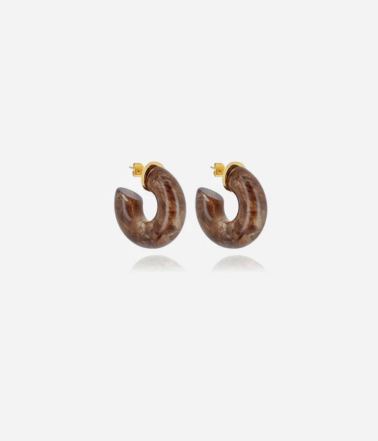 BOUCLES D'OREILLES ZAG MARBLE