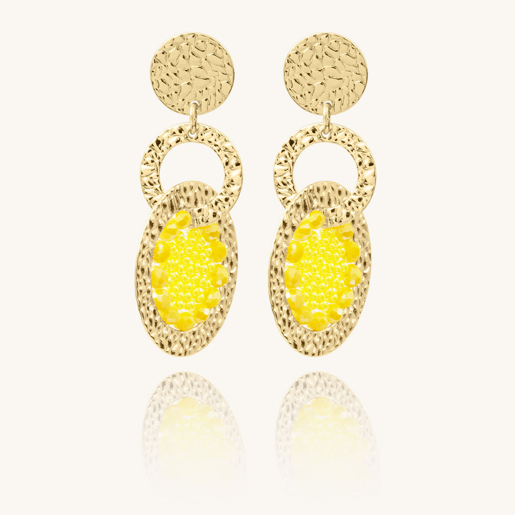 BOUCLES D'OREILLES SANTIBE ISABELLA JAUNE