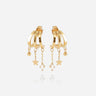 BOUCLES D'OREILLES ZAG ABRIL ACIER DORÉ