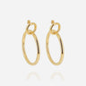 BOUCLES D'OREILLES ZAG ADIGA ACIER DORÉ
