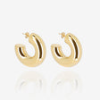 BOUCLES D'OREILLES ZAG AMANDE ACIER DORÉ