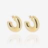 BOUCLES D'OREILLES ZAG AMANDE ACIER DORÉ