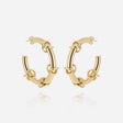 BOUCLES D'OREILLES ZAG BALOGNA ACIER DORÉ