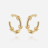 BOUCLES D'OREILLES ZAG BALOGNA ACIER DORÉ