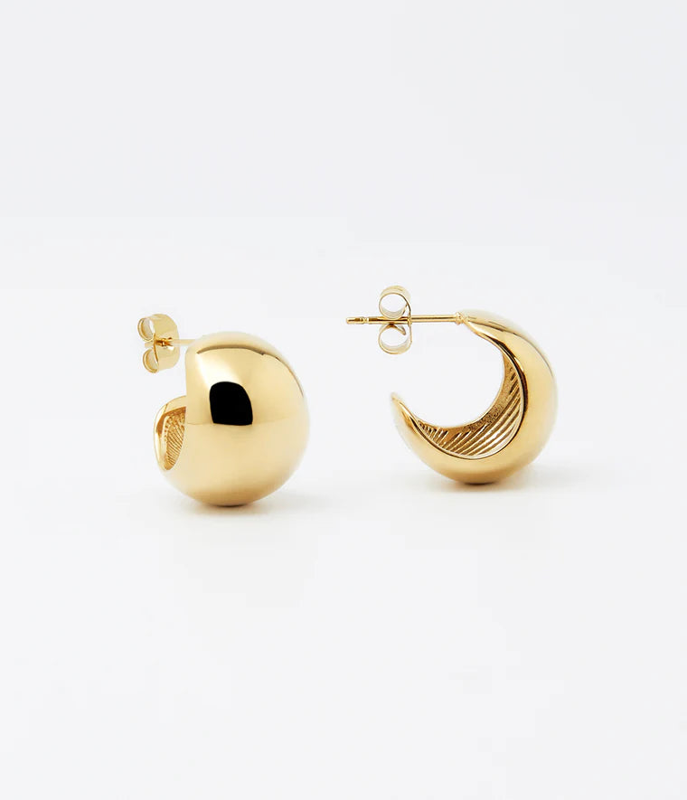 Boucles d’oreilles Cecilia Acier Doré