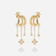 BOUCLES D'OREILLES ZAG CRISTINA ACIER DORÉ