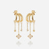 BOUCLES D'OREILLES ZAG CRISTINA ACIER DORÉ