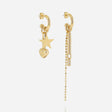 BOUCLES D'OREILLES ZAG CURE ACIER DORÉ