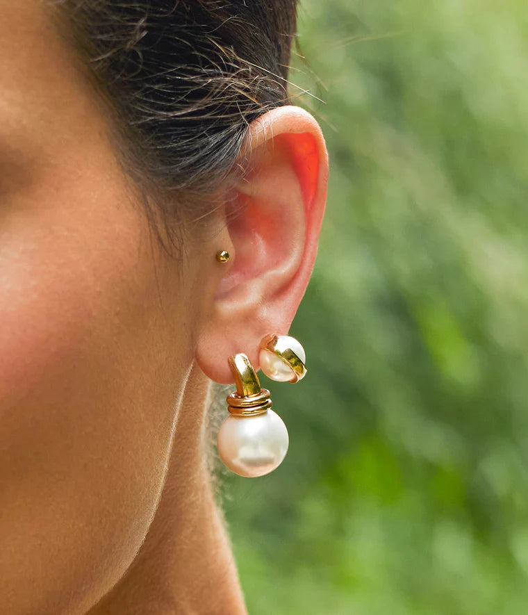 Boucles d’oreilles Elia Zag Bijoux portées, bijou doré élégant et lumineux