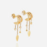 BOUCLES D'OREILLES ZAG ISABELLA ACIER DORÉ