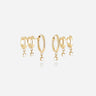 BOUCLES D'OREILLES ZAG LETI ACIER DORÉ