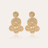 GAS BIJOUX BOUCLES D'OREILLES LUCKY SEQUIN PETIT MODELE DOREES
