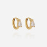 BOUCLES D'OREILLES ZAG MIREA ACIER DORÉ