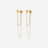BOUCLES D'OREILLES ZAG NARCISSA ACIER DORÉ