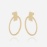 BOUCLES D'OREILLES ZAG NOLINA ACIER DORÉ