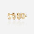 BOUCLES D'OREILLES ZAG NURIA ACIER DORÉ