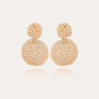 GAS BIJOUX BOUCLES D'OREILLES ONDE GOURMETTE PETIT MODELE DOREES