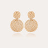GAS BIJOUX BOUCLES D'OREILLES ONDE GOURMETTE PETIT MODELE DOREES