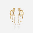 BOUCLES D'OREILLES ZAG PILAR ACIER DORÉ