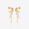BOUCLES D'OREILLES ZAG SUSANA ACIER DORÉ