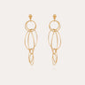 GAS BIJOUX BOUCLES D'OREILLES TORSADE MULTI PETIT MODELE DOREES