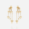 BOUCLES D'OREILLES ZAG VELENTINA ACIER DORÉ