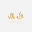 BOUCLES D'OREILLES ZAG VIRGINIA ACIER DORÉ