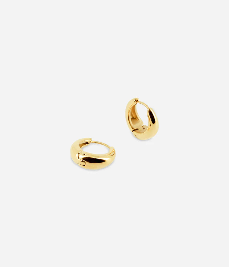 Boucles d'oreilles William Acier Doré Zag Bijoux