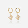 BOUCLES D'OREILLES ZAG CANDELA ACIER DORÉ