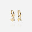 BOUCLES D'OREILLES ZAG CAP SKIRRING ACIER DORÉ