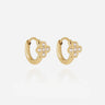 BOUCLES D'OREILLES ZAG LIVA ACIER DORÉ