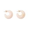 BOUCLES D'OREILLES MOON EARRING LATTE MARBLE VANESSA BARONI