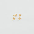 BOUCLES D'OREILLES PENDANTES AGATHA BELOVED DOUBLE FLEUR DORÉ